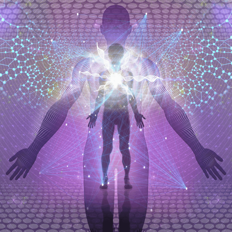 Ar Holistic Therapy - Bradford - An image of a person with a glowing light in the background showcasing the benefits of a spiritual connection.